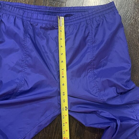 Vintage NIKE Track Pants Men’s Medium Spell Out Nylon 90s Gray Tag Purple Pink - Picture 7 of 8